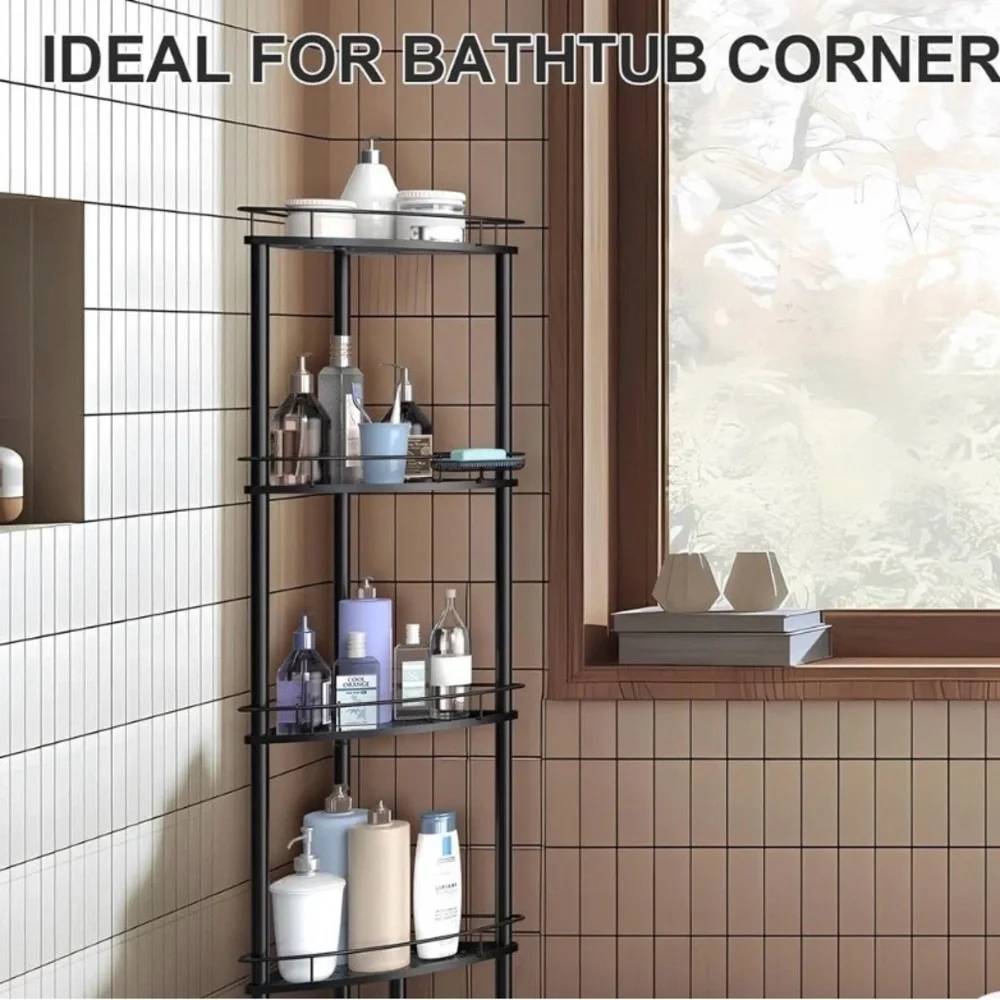 Never Opened Black Corner Shower Caddy Storage Shelf